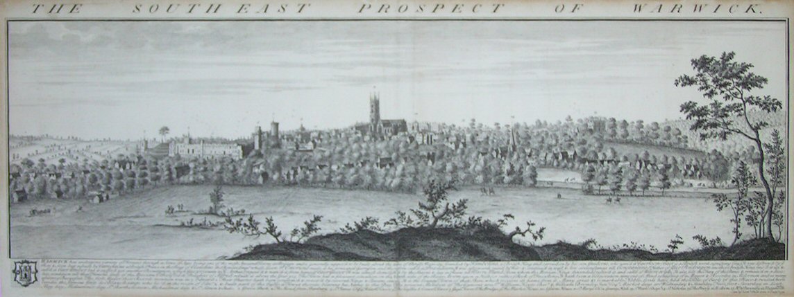 Print - The South-East Prospect of Warwick. - Buck